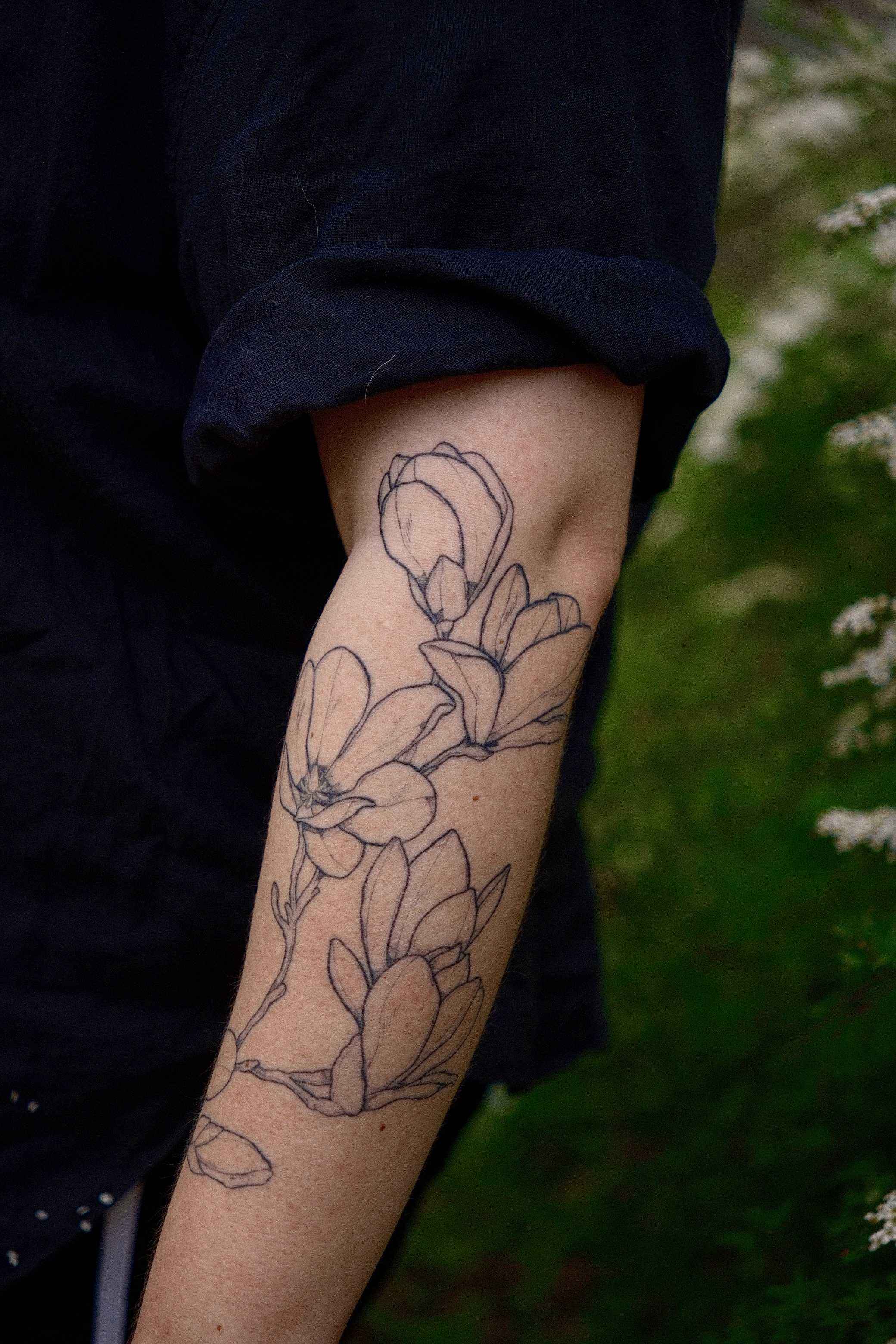 królink — tatuaż botaniczny