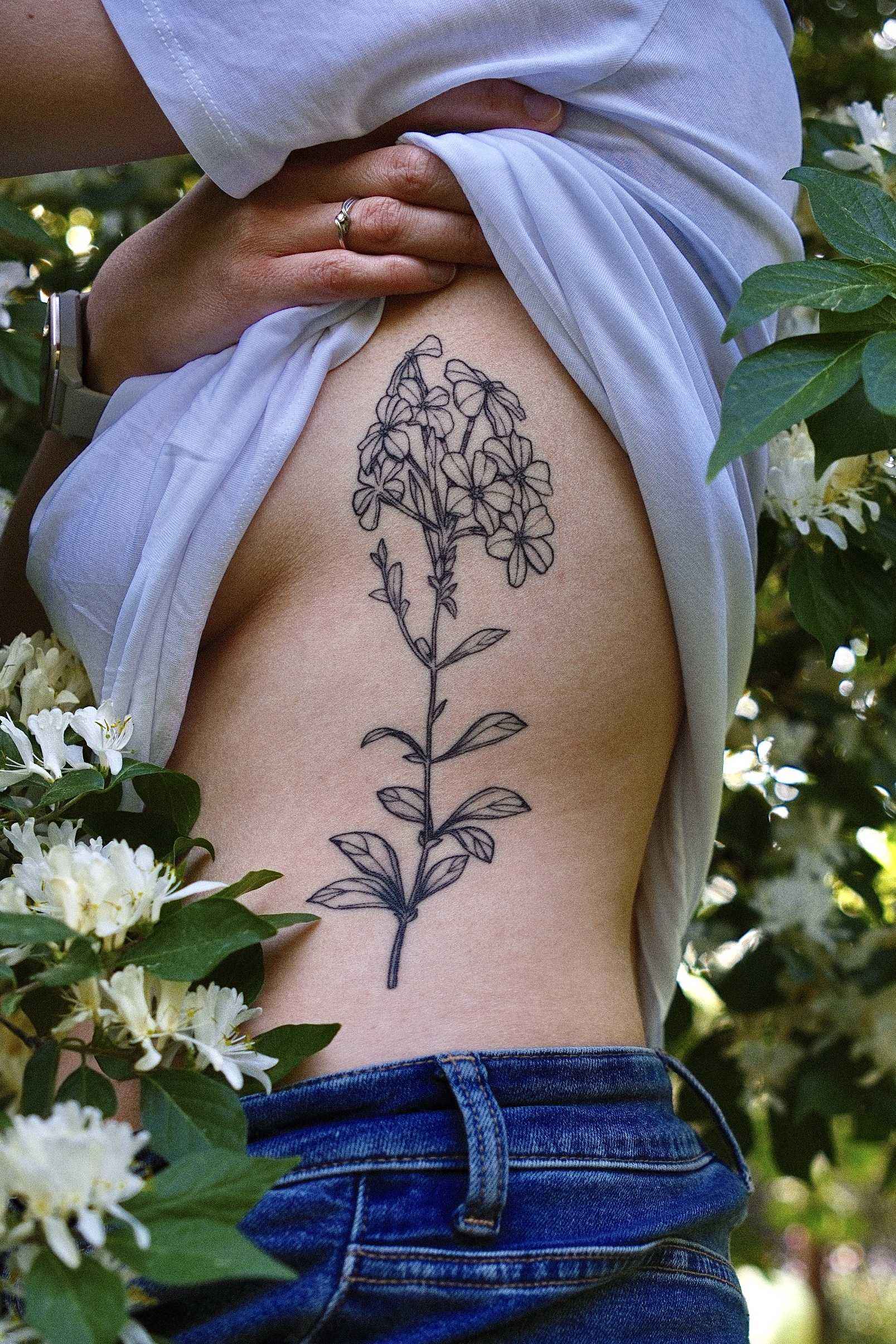 królink — tatuaż botaniczny